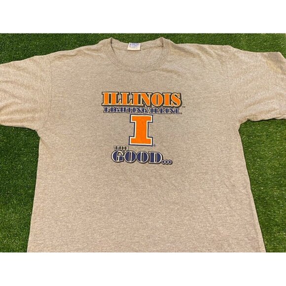 Vintage Illinois Fighting Illini shirt mens large Y2K Rivalry unisex adult N - Picture 3 of 9